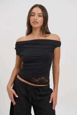 Belle Lace Top Black